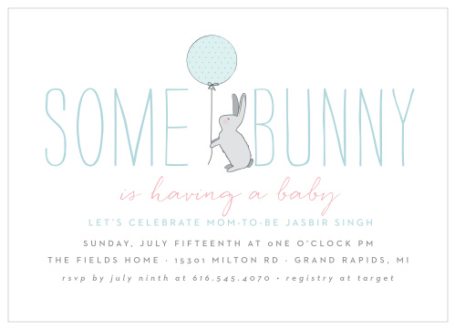 easter baby shower invitations