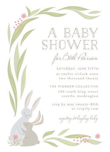 Easter Baby Shower Invitations Match Your Color Style Free