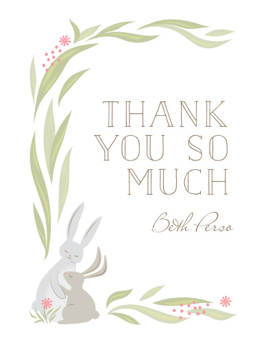 Thank You Cards & Thank You Notes | Match Your Color & Style Free ...