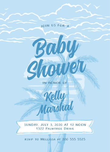 Baby Shower Invitations For Boys Basic Invite