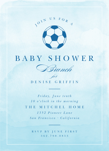 Watercolor Baby Shower Invitations Match Your Color Style Free