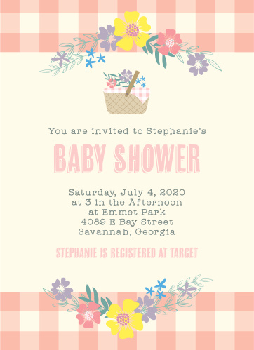 Picnic Baby Shower Invitations 9