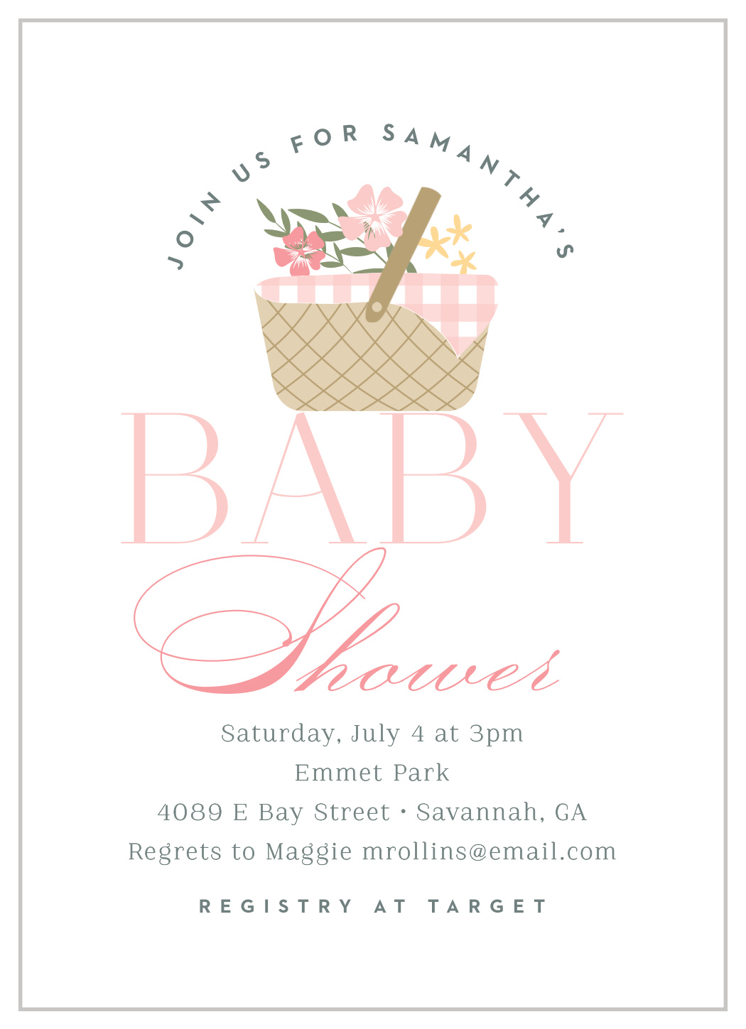 sams baby shower invitations