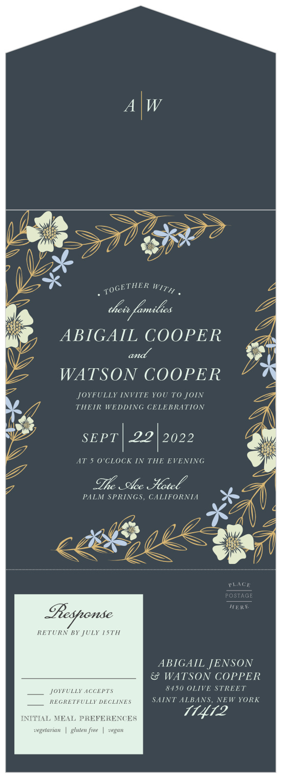 Seal And Send All In One Wedding Invitations | 100+ Designs