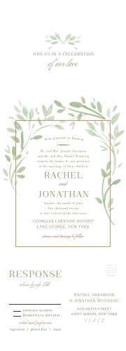 Wedding Invitations With Rsvp Cards Match Your Color Style Free