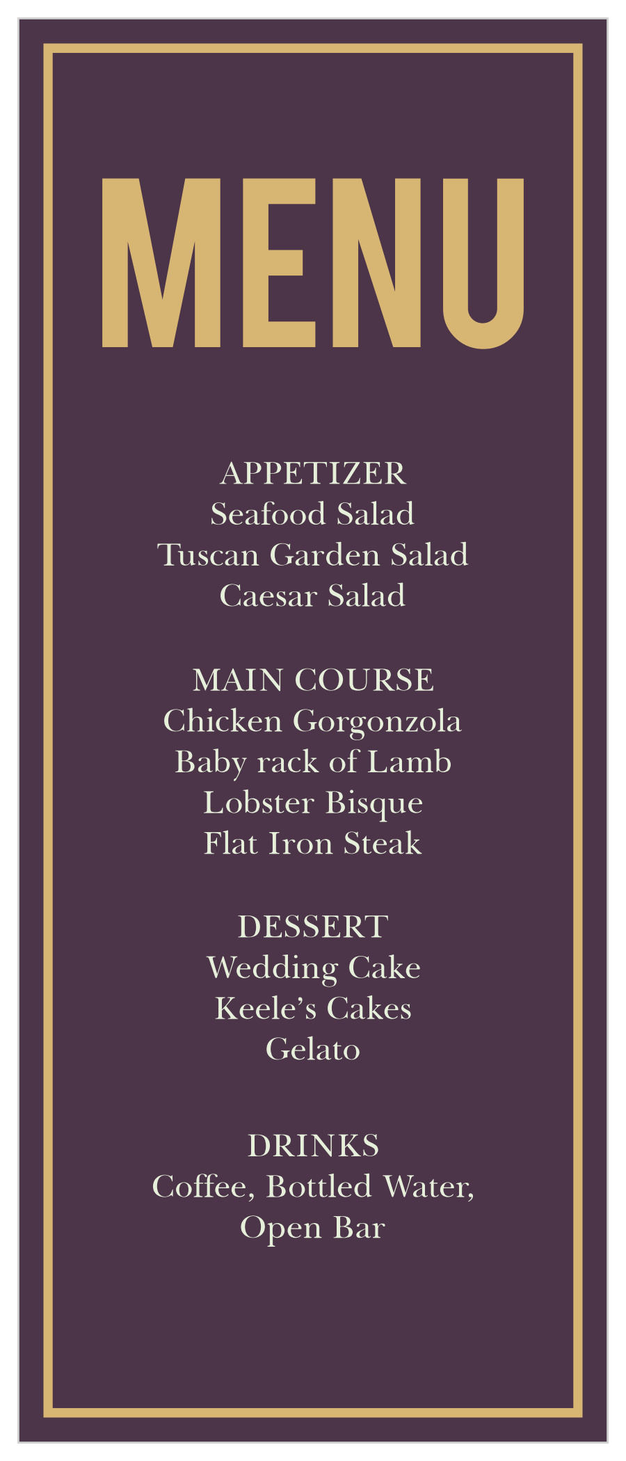 wedding rings golden menus