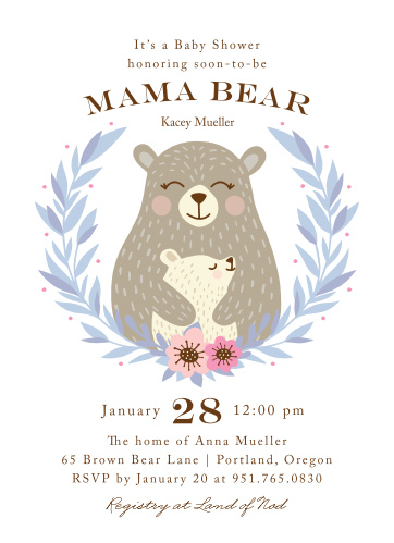 Teddy Bear Baby Shower Invitations Match Your Color Style Free