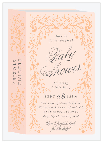 Storybook Baby Shower Invitations Match Your Color Style Free