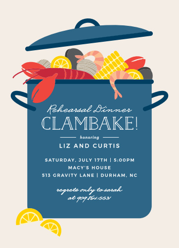 Creative Rehearsal Dinner Invitations Match Your Color Style Free