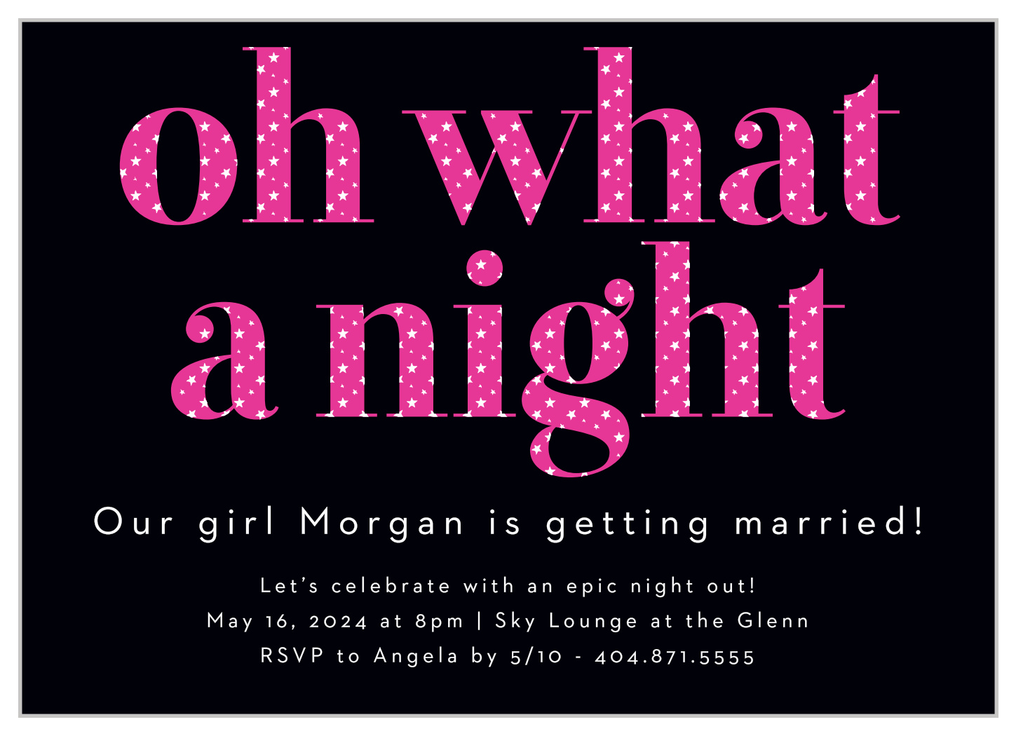 girls night out invitations