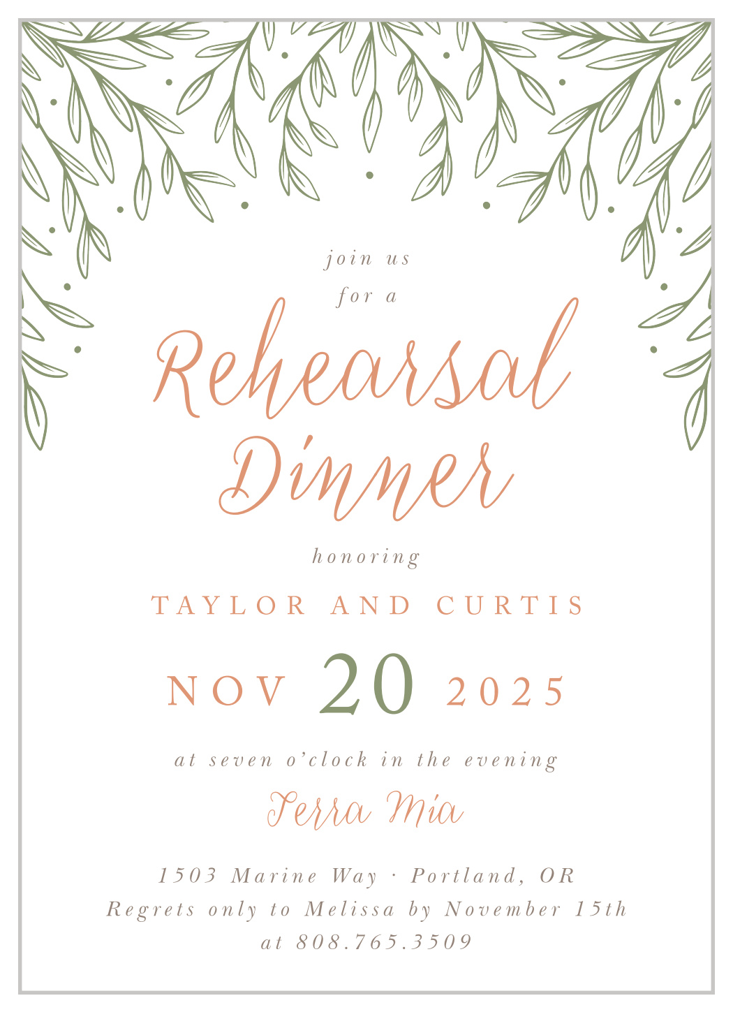 rehearsal dinner invitations