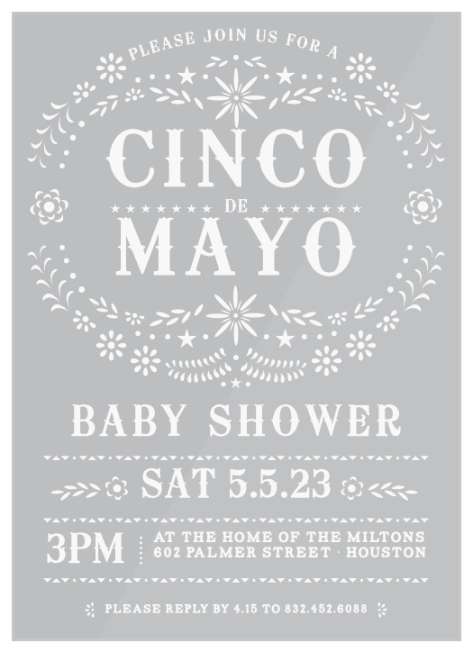 cinco de mayo baby shower invitations