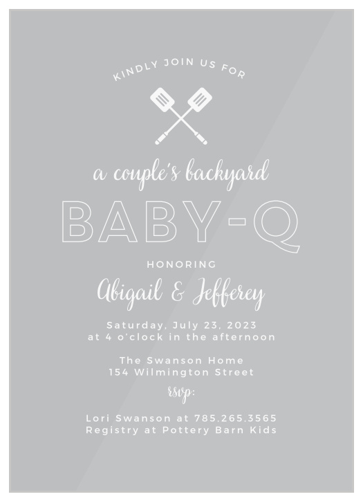 baby q baby shower invitations