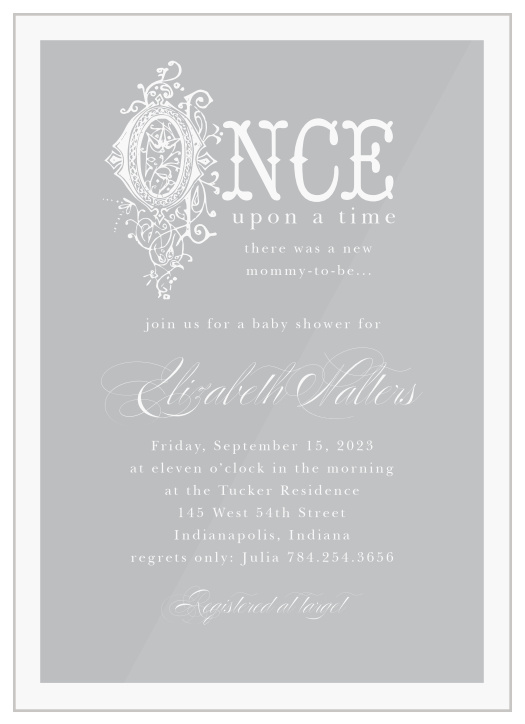 prince theme baby shower invitations