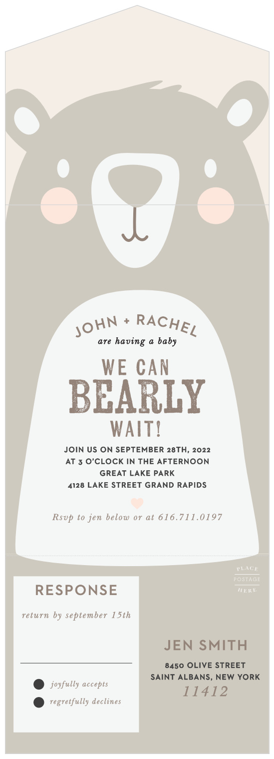Bearly Wait Baby Shower Invitations by Basic Invite