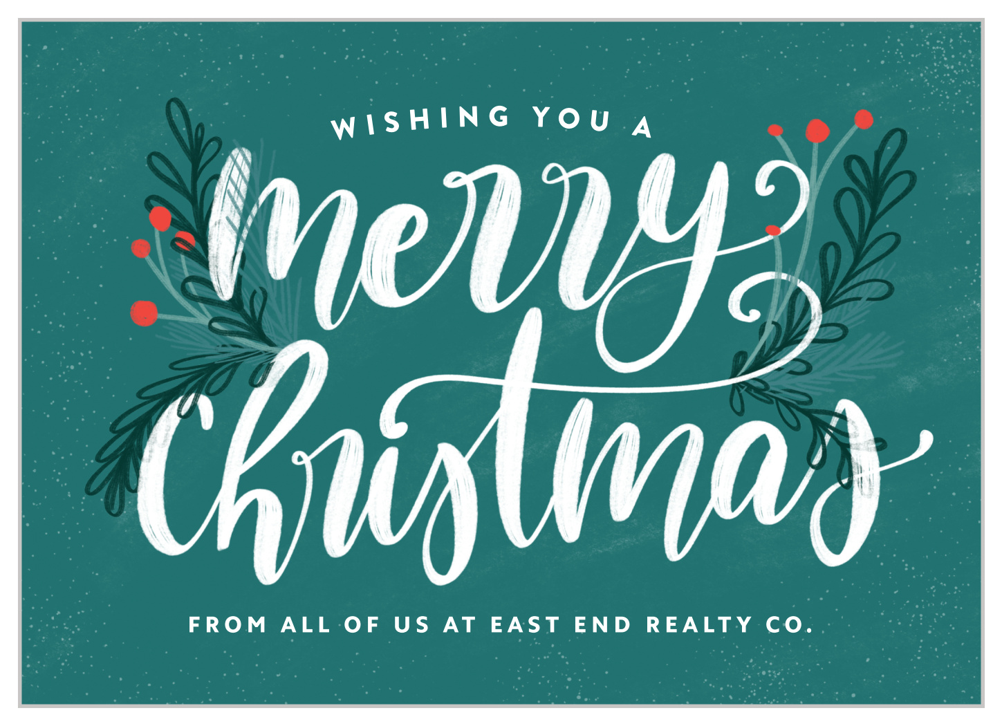 Classic Merry Corporate Holiday Cards By Basic Invite