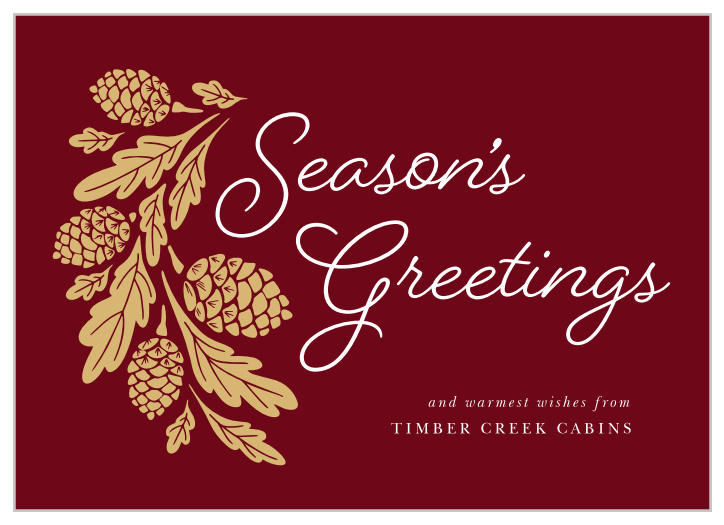 Business & Corporate Holiday Cards Easy To Design Basic Invite