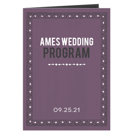 wedding programs match your colors style free basic invite