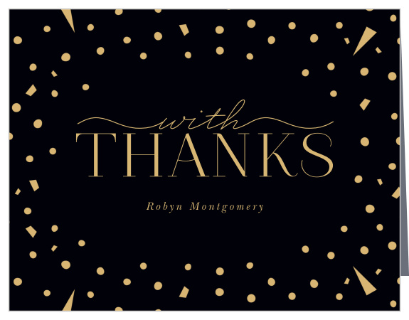 Say thanks for all those that could attend and support you on your special day with our Ornate Grad Graduation Thank You Card! 