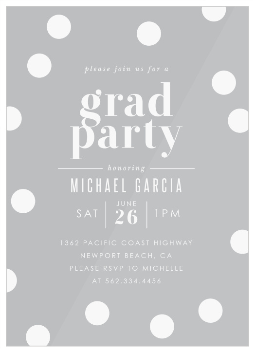 Clear Graduation Invitations and Announcements by Basic Invite