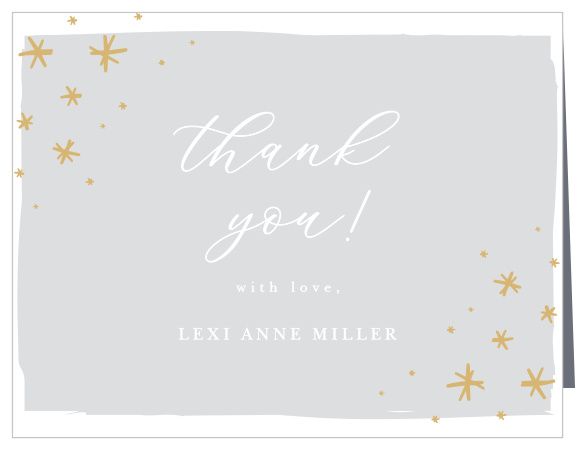 Star Thank You Cards - Match Your Color &amp; Style Free!