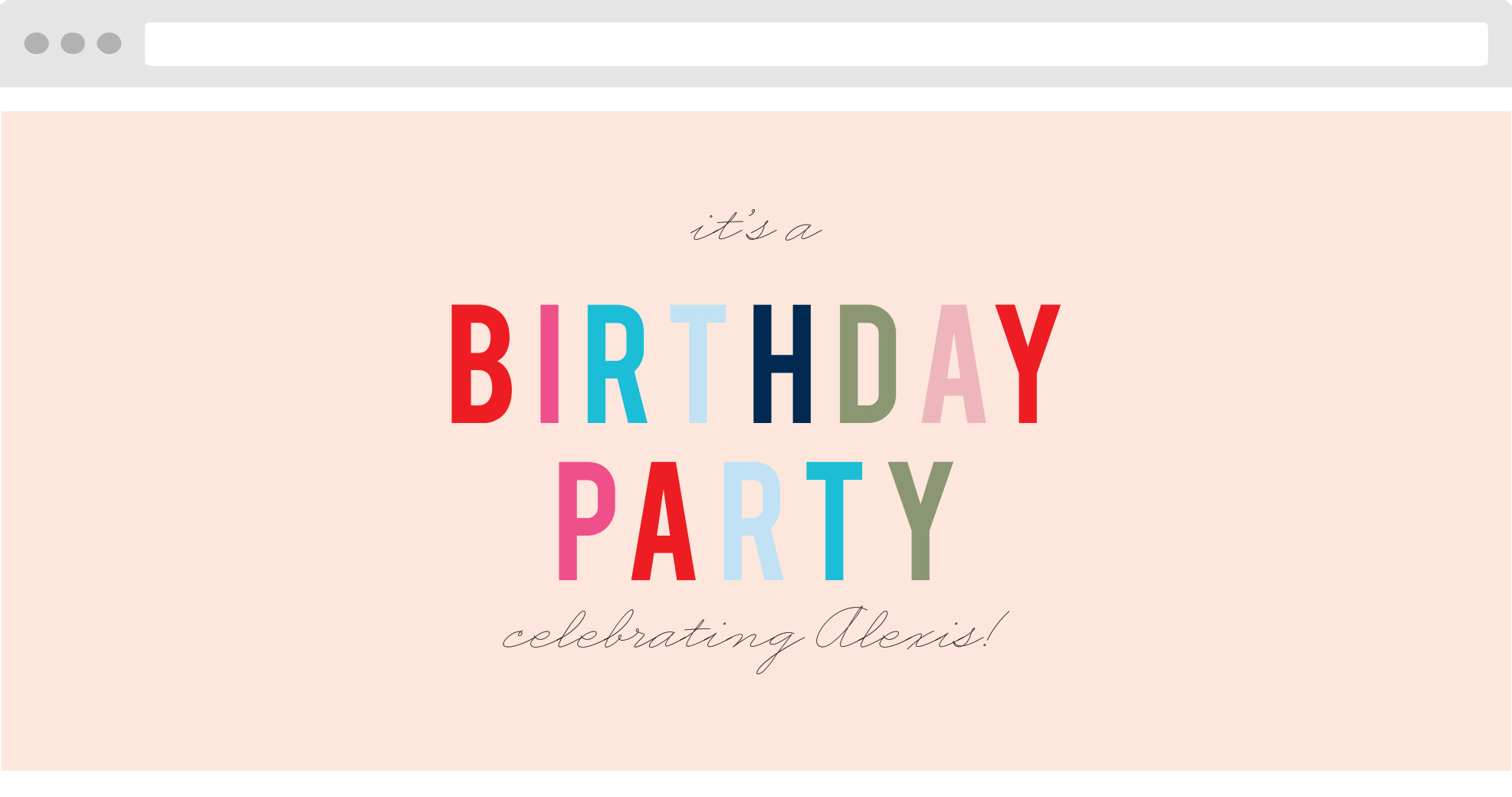 100 Free Birthday Party Websites Match Your Colors Style Basic