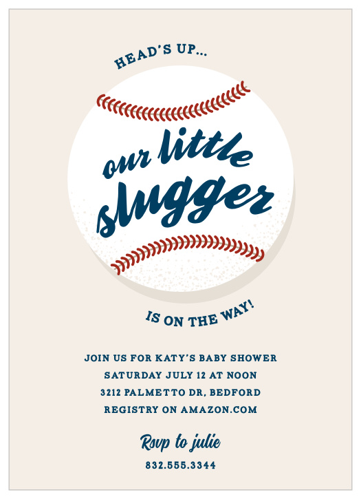 Baseball Baby Shower Invitations Match Your Color Style Free