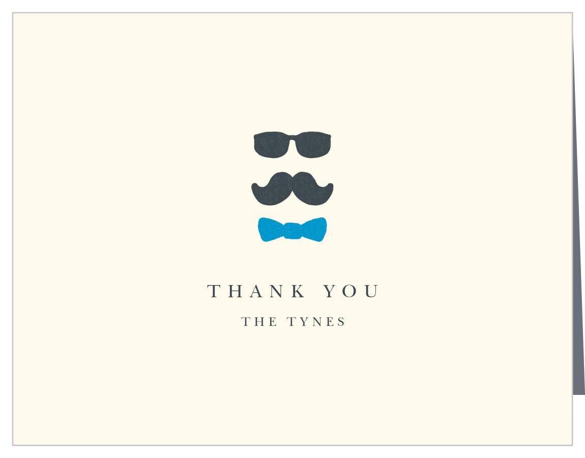 Mustache Bash Baby Shower Thank You Cards By Basic Invite