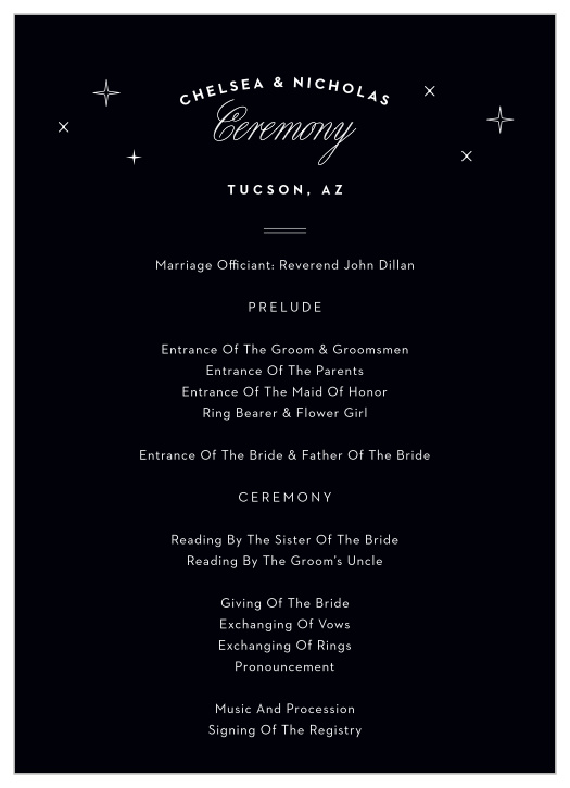 Wedding Programs Match Your Colors Style Free Basic Invite