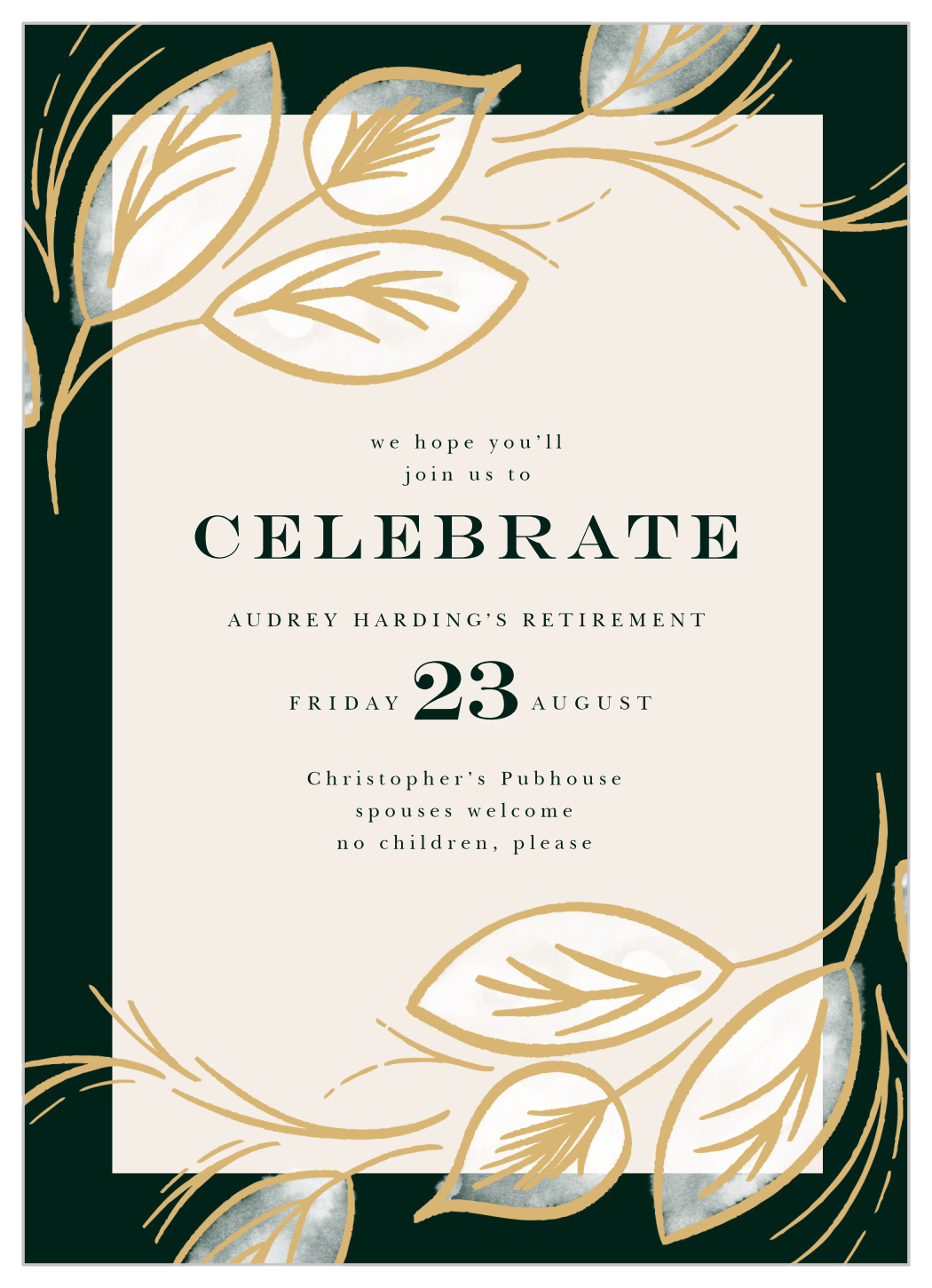 Retirement Party Invitations With Photos