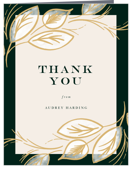 Share gratitude for the support you received from your close friends and family with our Foliage Celebration Retirement Thank You Cards.