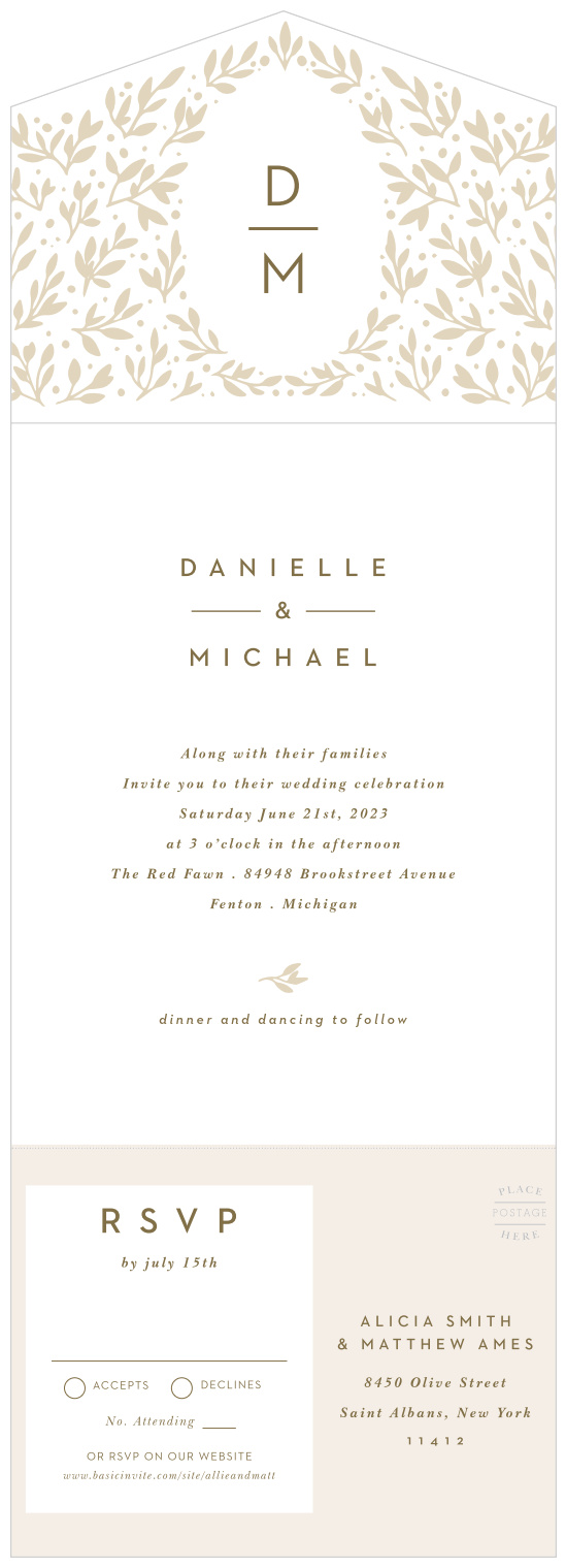 Seal and Send All In One Wedding Invitations | 100+ Designs