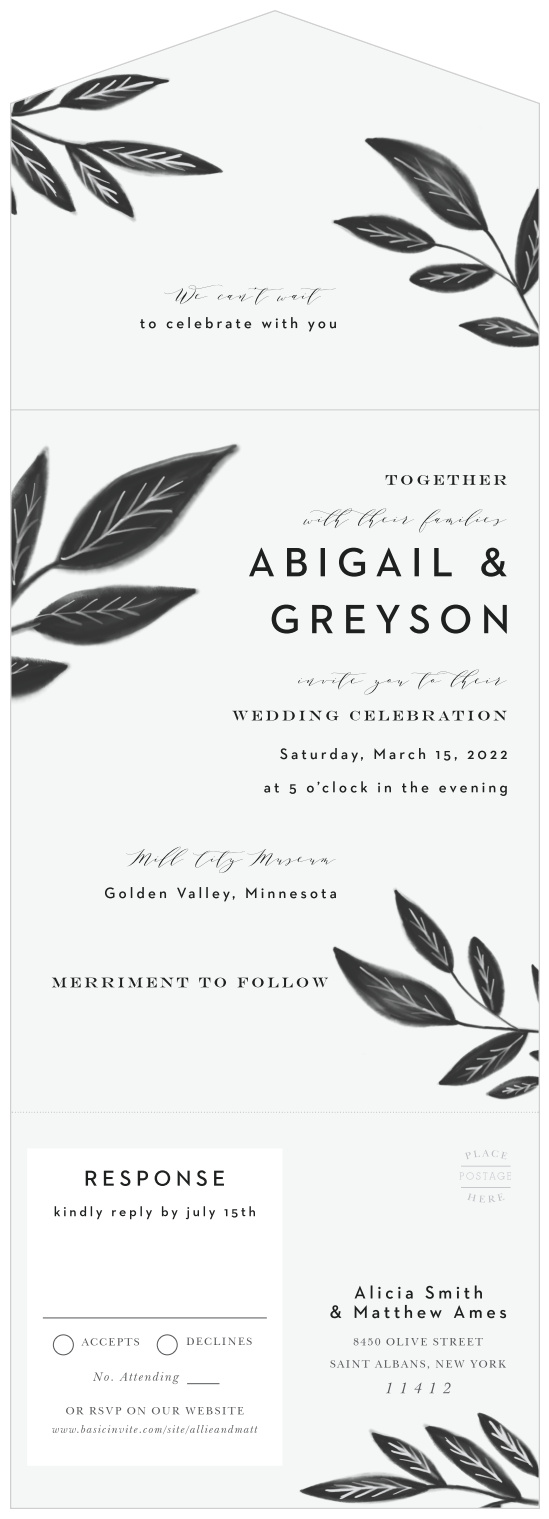 Seal and Send All In One Wedding Invitations | 100+ Designs