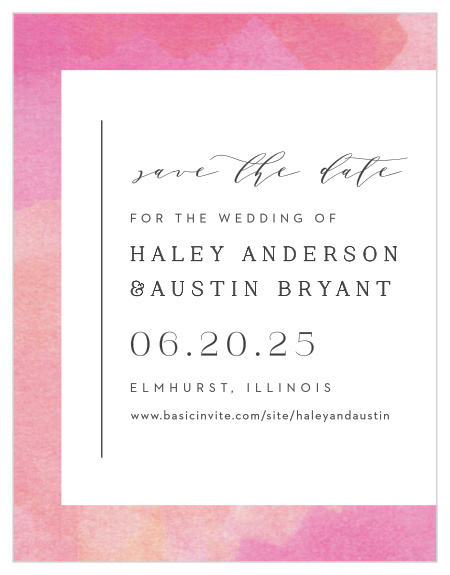 Announce your wedding date with our Art Always Save-the-Date Cards!