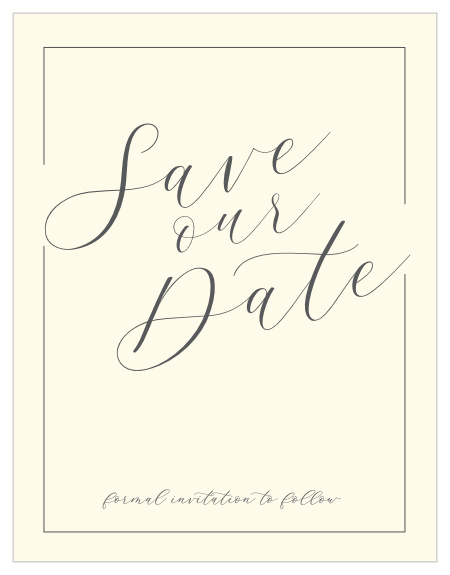 For a Gorgeous card befitting the elegance of your wedding plans, look no further than our Elegant Typography Save-the-Date Wedding Cards!