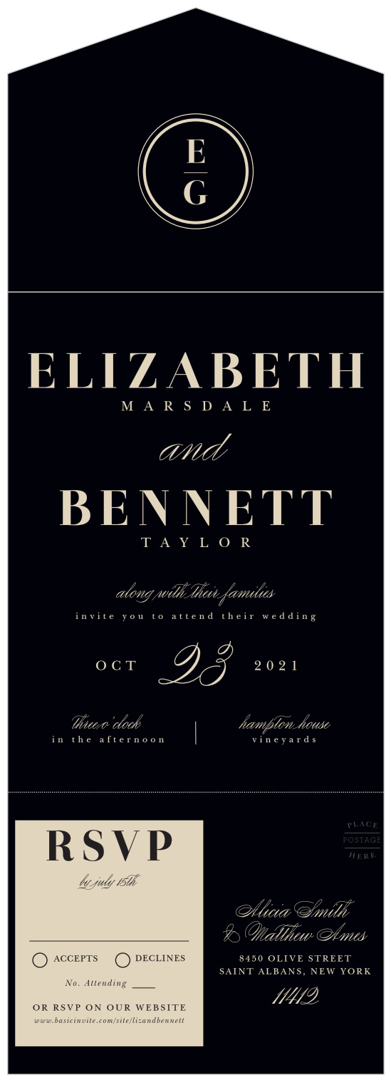 Seal and Send All In One Wedding Invitations | 100+ Designs