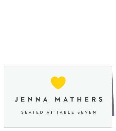 Your family and friends are sure to have no problem finding their seats for your reception with our Love Note Place Cards. 