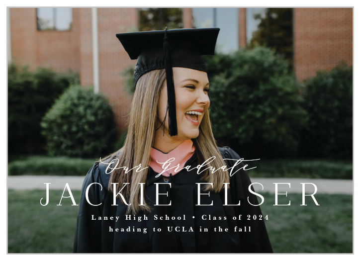 Keep it classy with our Classy Grad Graduation Announcements.