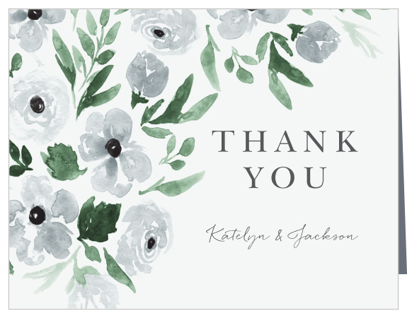 Thank your supporters with beautiful elegance with our Dappled Shade Thank You Cards. 