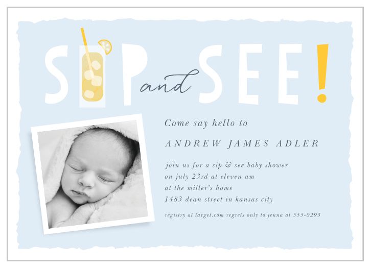 Sip & see invitations