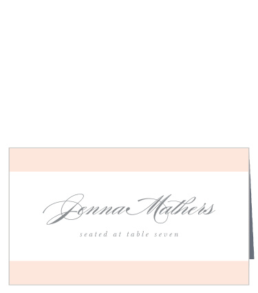 Your family and friends will have no issues finding their seats for the reception with our Mild Colorblock Place Cards.