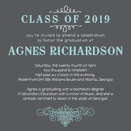 2019 graduation announcements invitations for high school and college