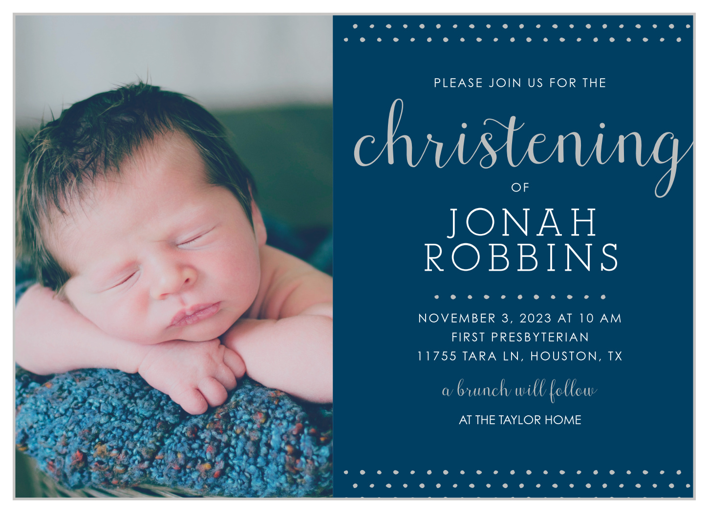 boy baptism invitations