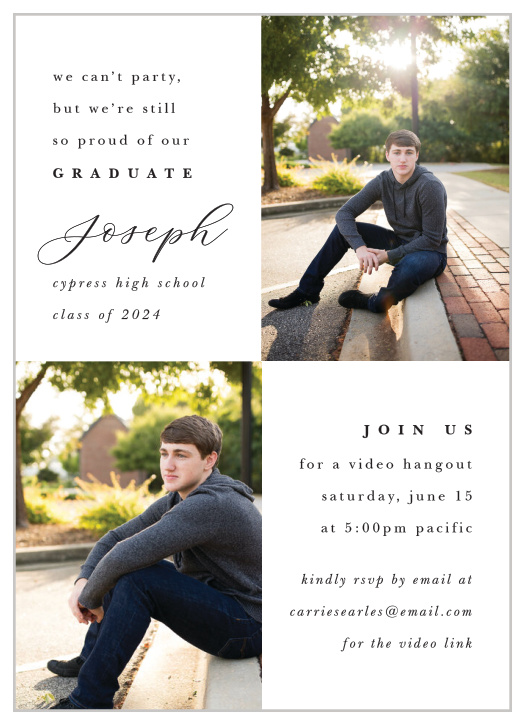 Our So Proud Graduation Invitations ensure that your loved one's accomplishment is celebrated by the people that care most.