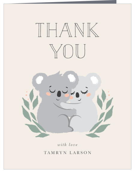 Get ready for double the fun with our Koala Twins Baby Shower Thank You Cards.