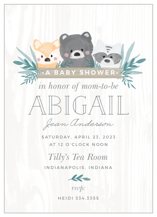 Our Rustic Forest Baby Shower Invitations are perfect for bringing family and friends together to celebrate your little one on the way.    