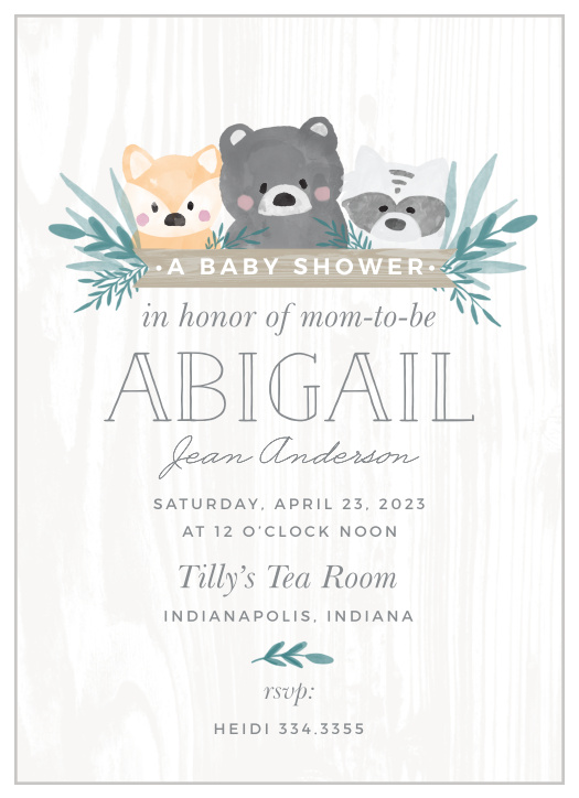 Our Rustic Forest Baby Shower Invitations are perfect for bringing family and friends together to celebrate your little one on the way.  