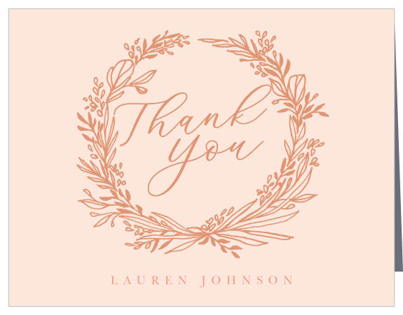 The Modern Wreath Baby Shower Thank You Cards are the perfect way to thank the loved ones who showed their support for you and your little one!