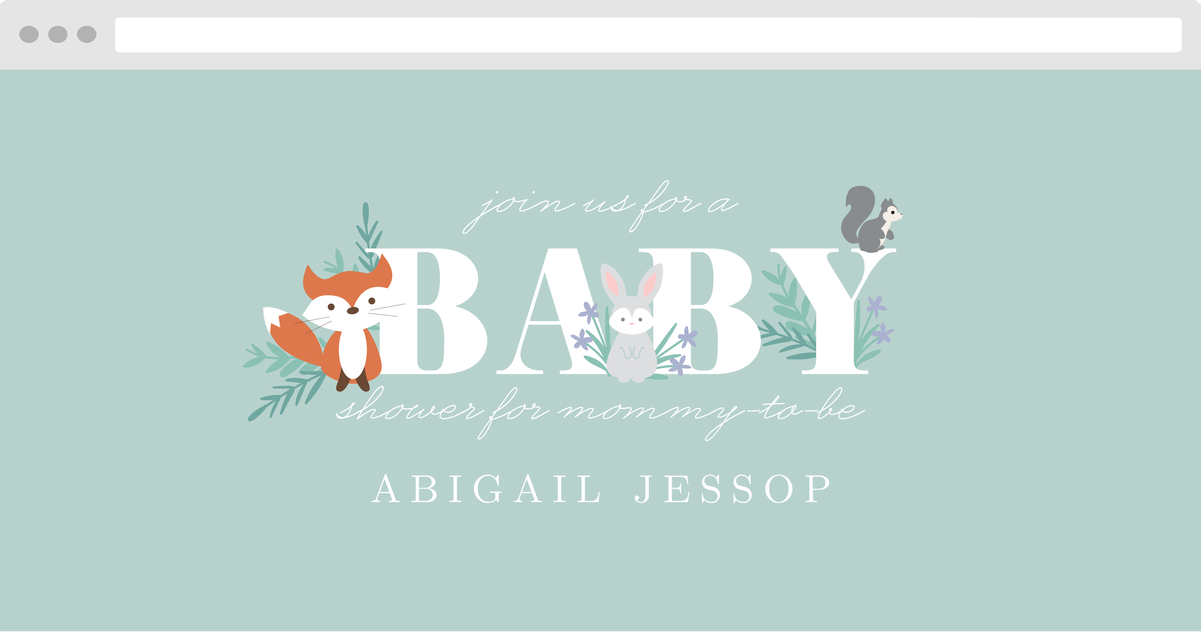 Friendly Forest Baby Shower Website By Basic Invite