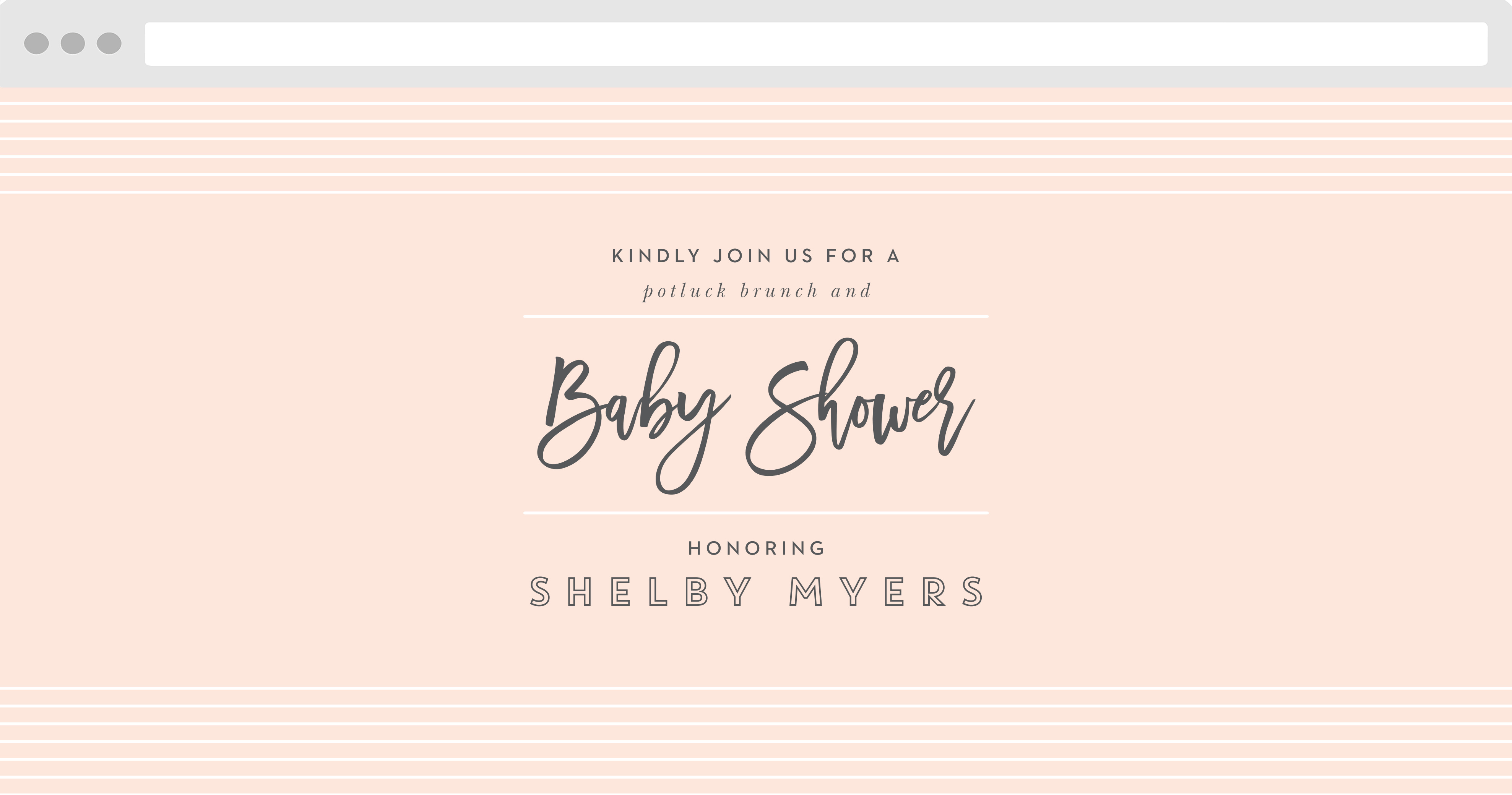 Modern Dividers Baby Shower Website By Basic Invite